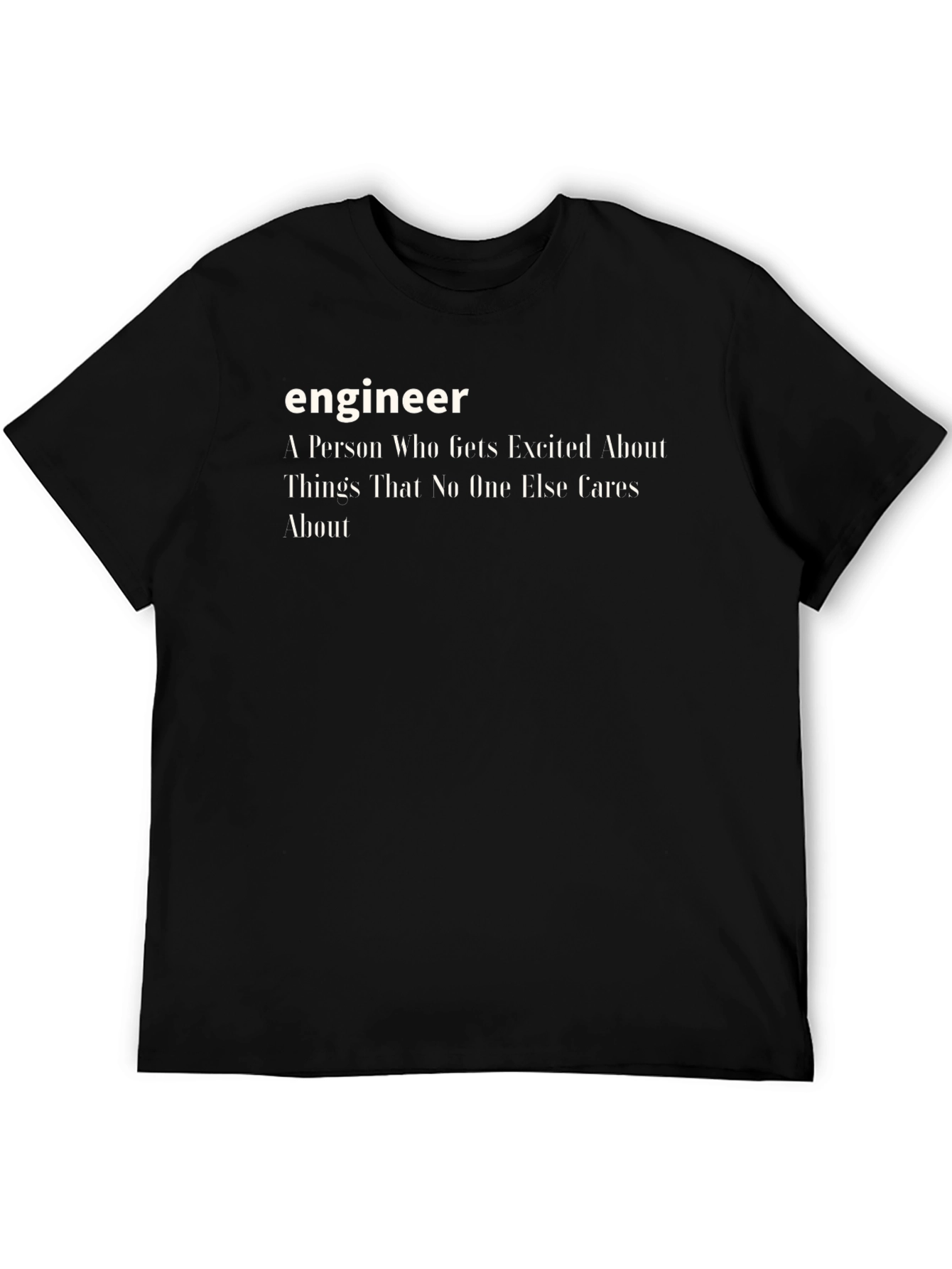 Engineer Definition Black T-Shirt