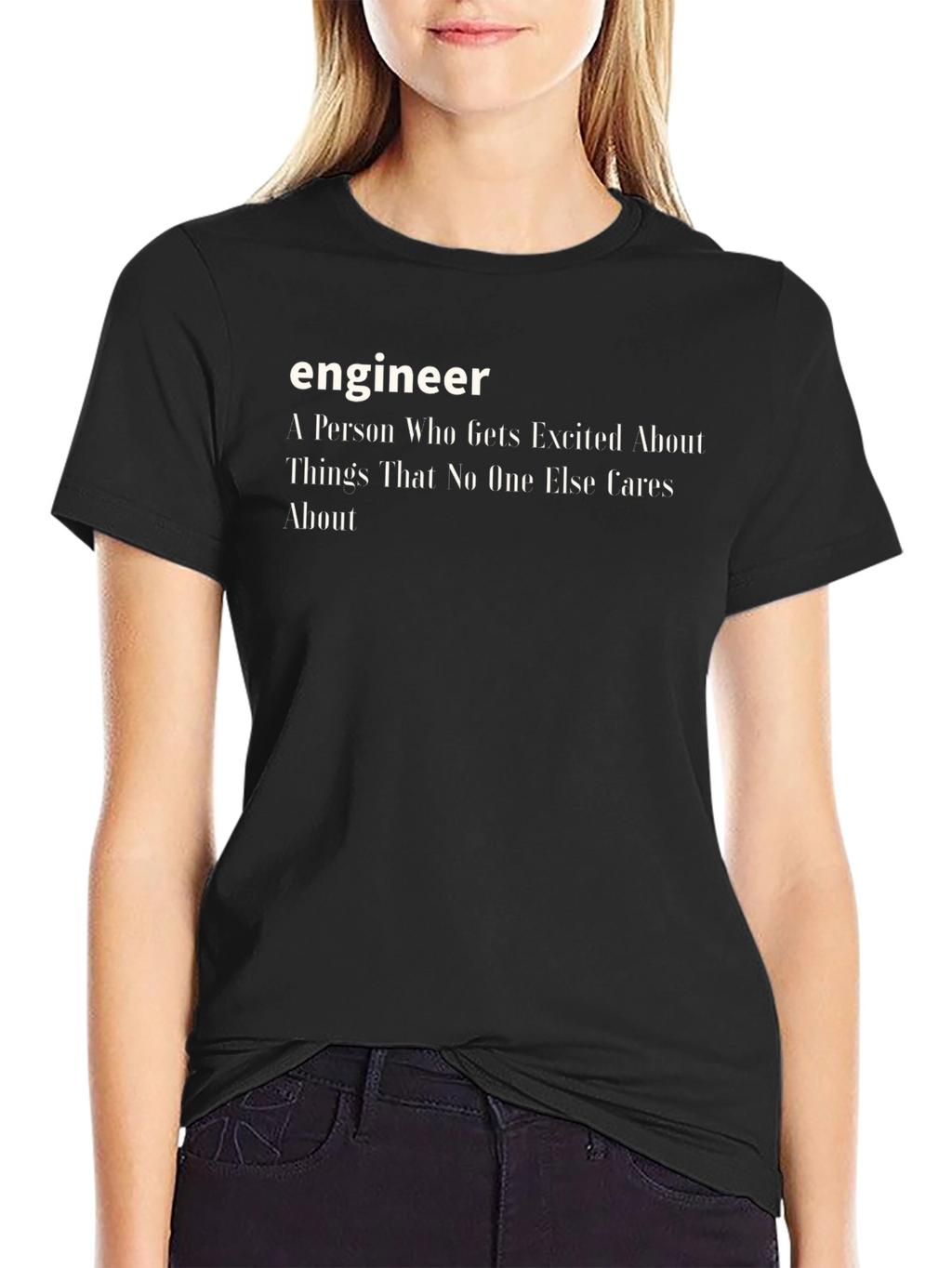 Engineer Definition Black T-Shirt