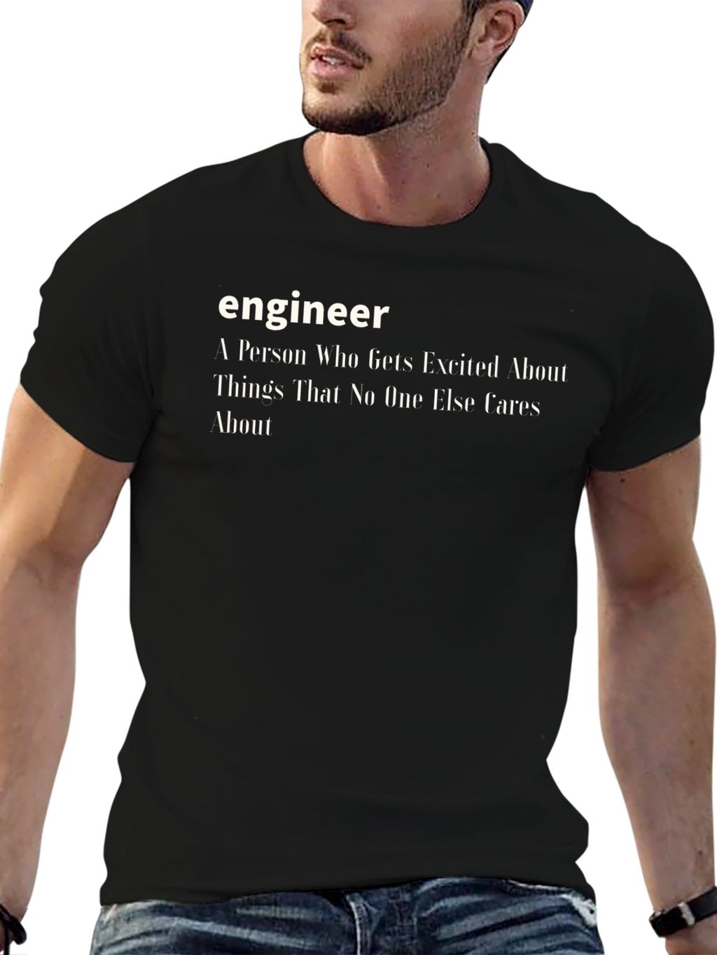 Engineer Definition Black T-Shirt