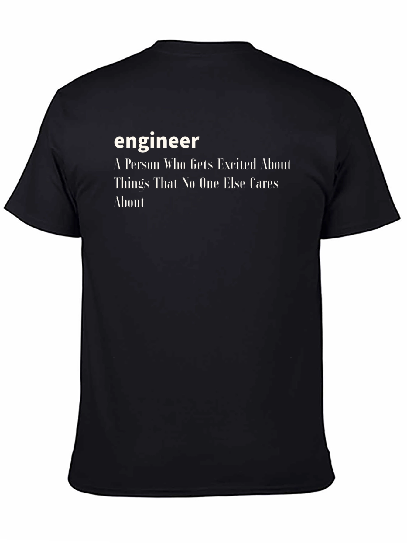 Engineer Definition Black T-Shirt