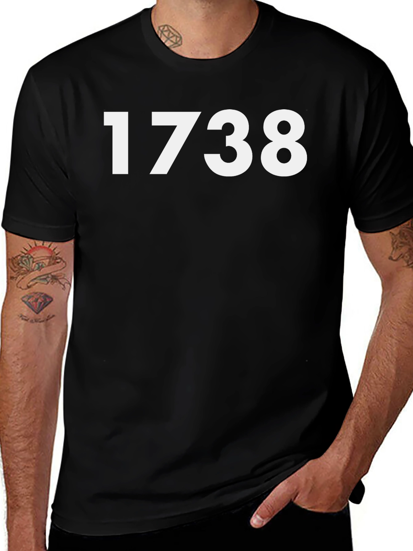 1738 Graphic T-Shirt - Crew Neck Short Sleeve