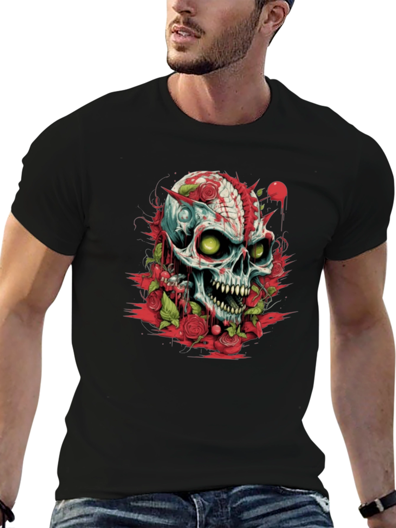 Skull & Roses Graphic Tee
