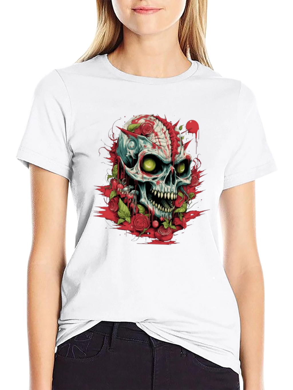 Skull & Roses Graphic Tee