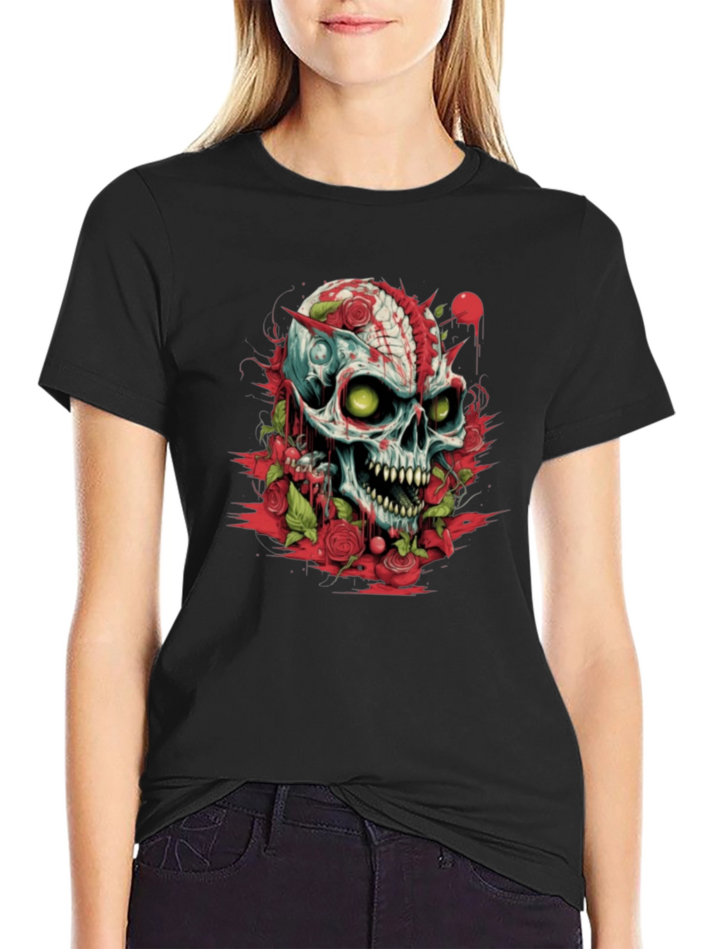 Skull & Roses Graphic Tee