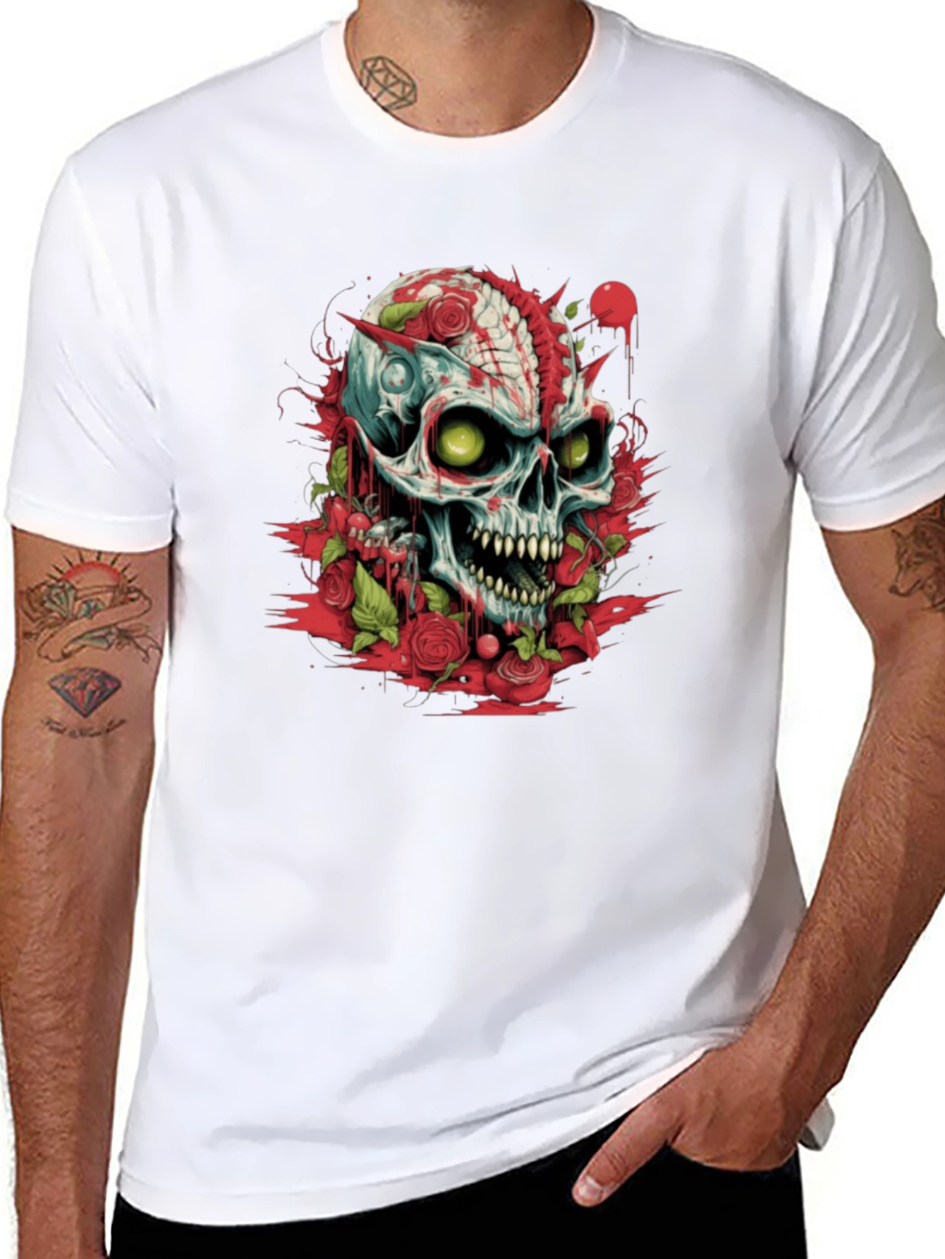 Skull & Roses Graphic Tee