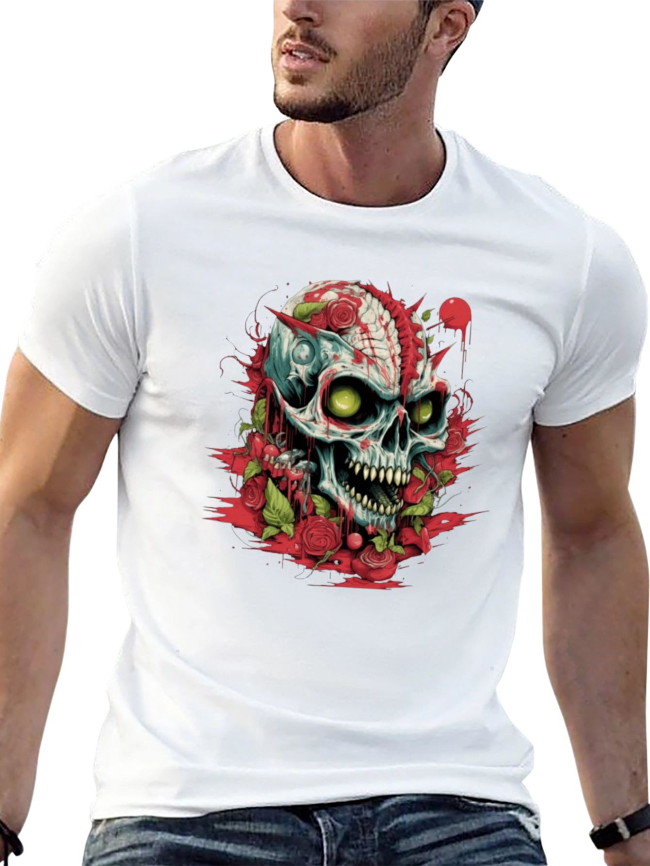 Skull & Roses Graphic Tee