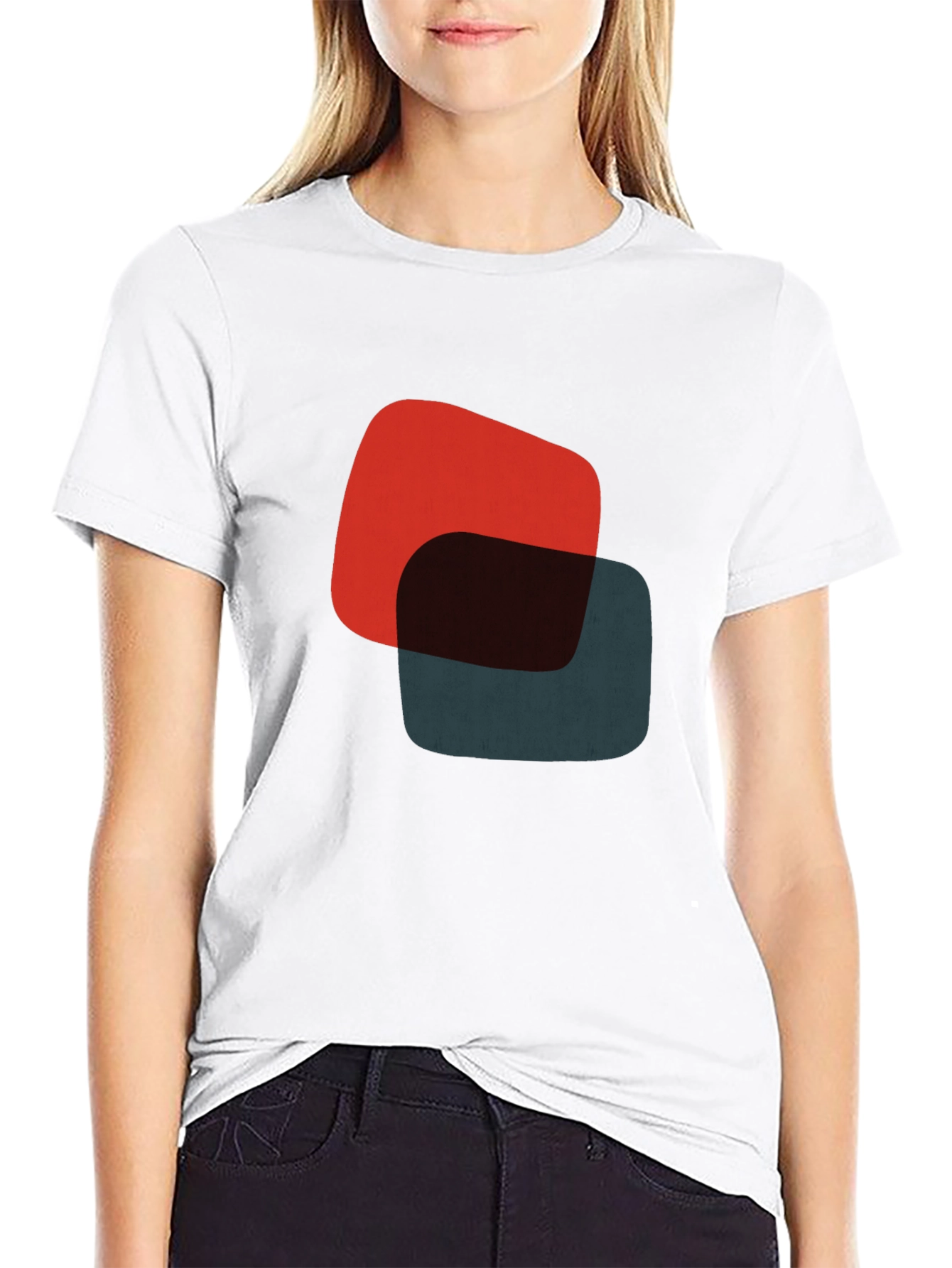Abstract Retro Graphic Tee - Modern Style