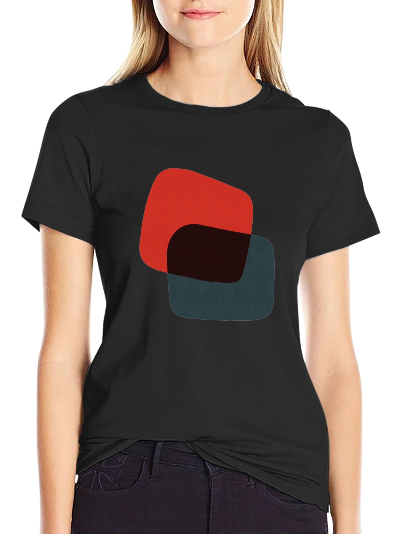 Abstract Retro Graphic Tee - Modern Style