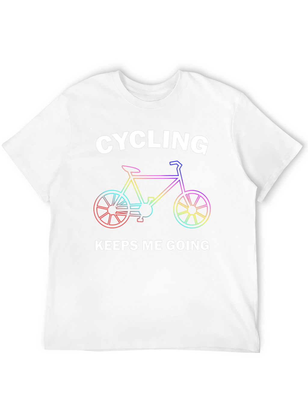 Cycling Keeps Me Going Black T-Shirt
