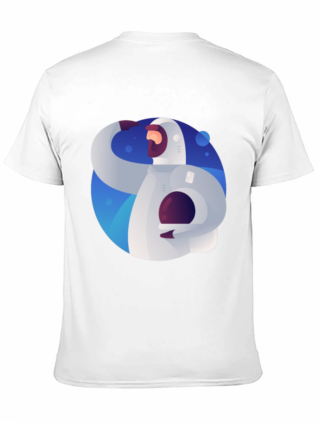 Astronaut Graphic Print Black T-Shirt