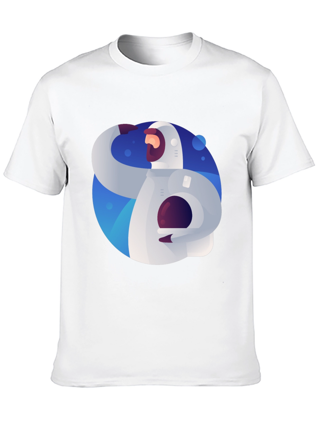 Astronaut Graphic Print Black T-Shirt