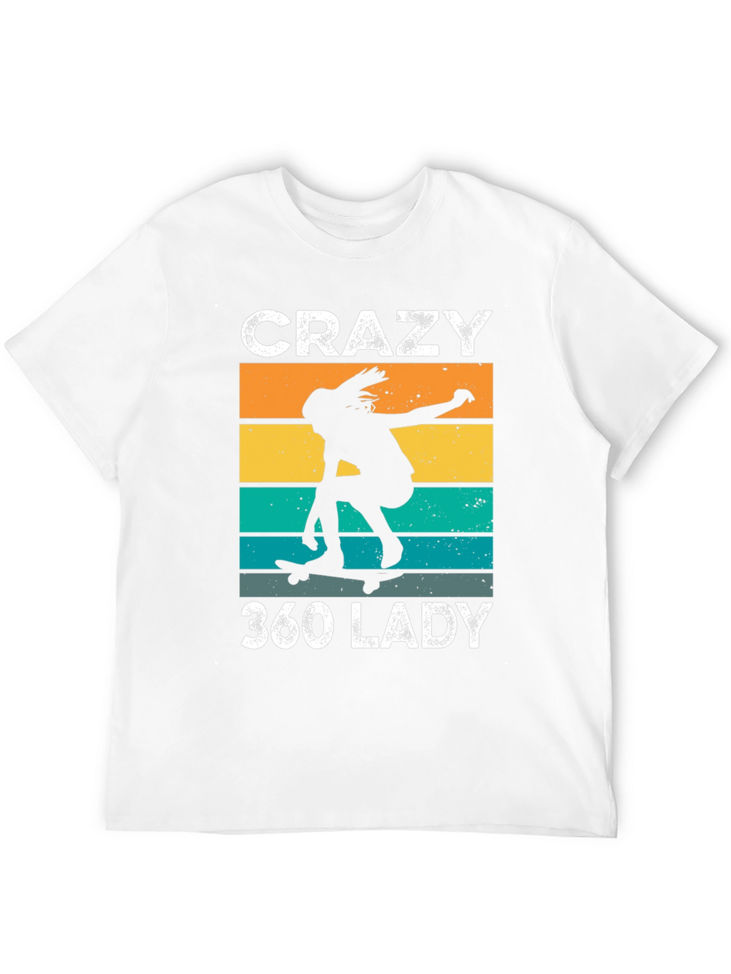 Crazy 360 Lady Retro Skater T-Shirt