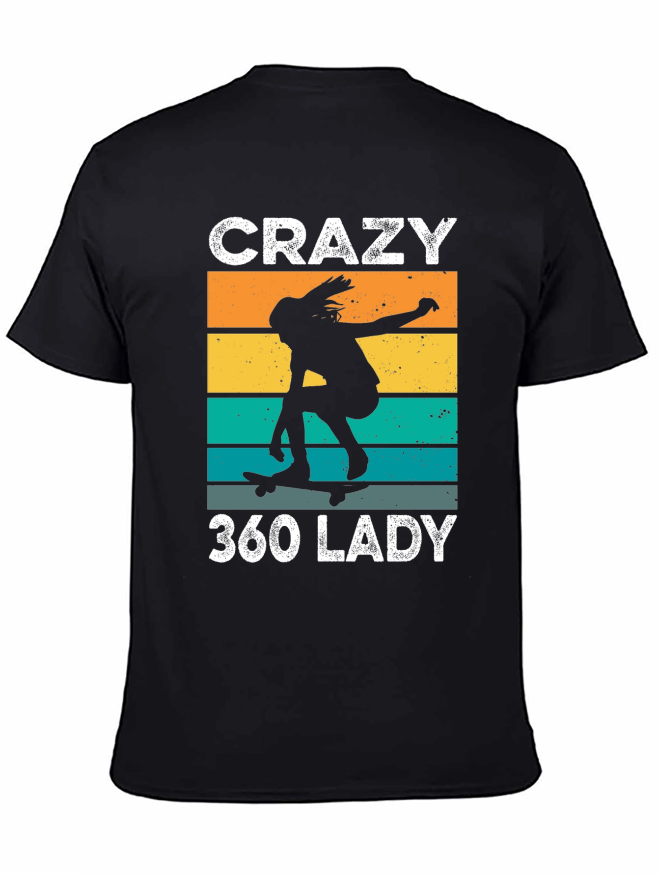 Crazy 360 Lady Retro Skater T-Shirt