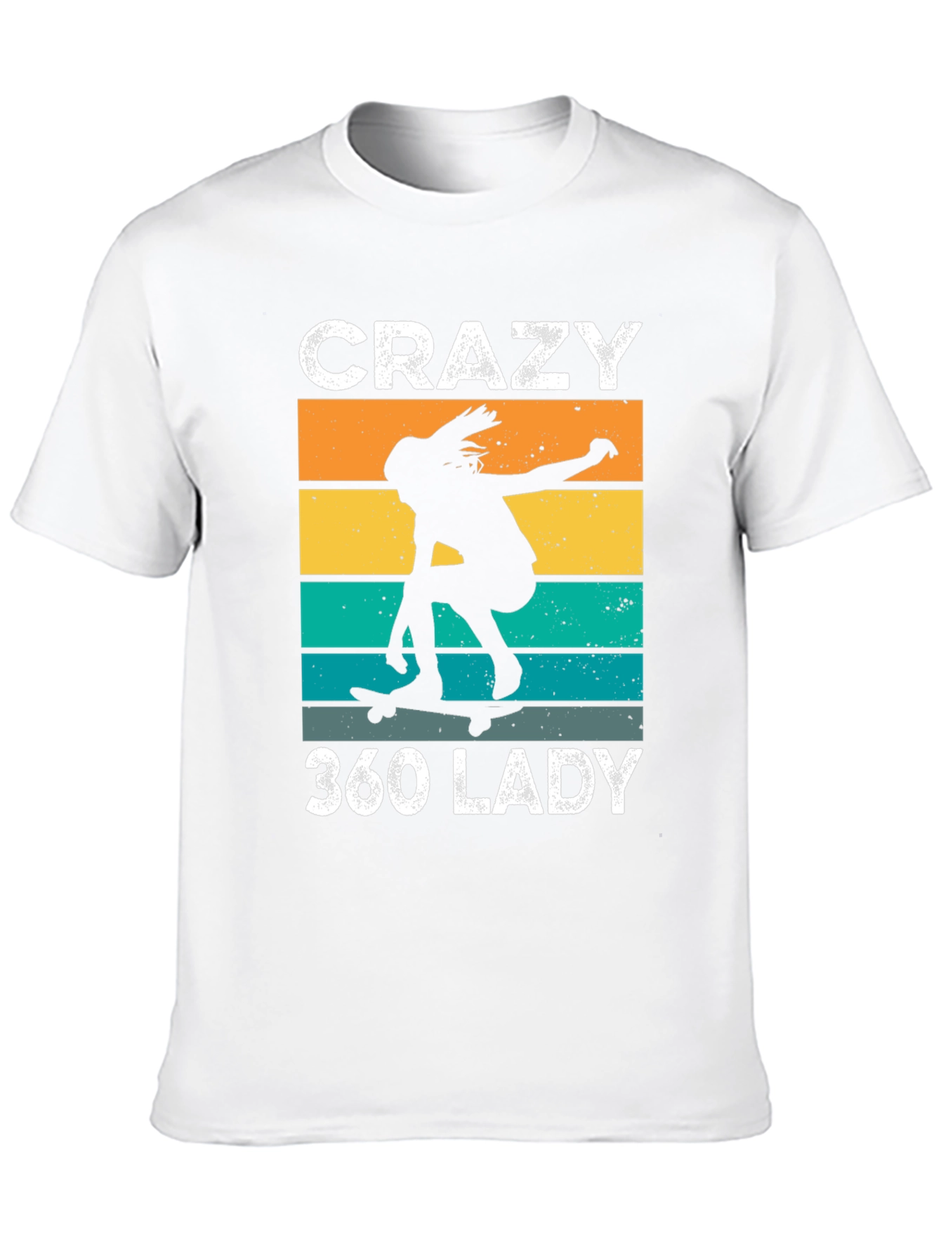 Crazy 360 Lady Retro Skater T-Shirt