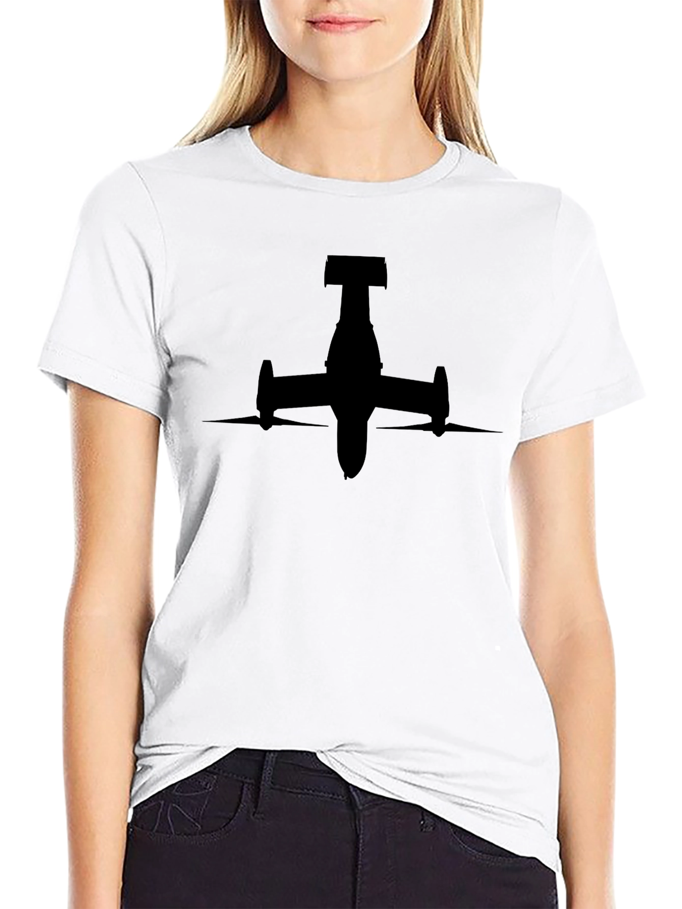 Black Jet Graphic Tee - Stylish & Unique Design