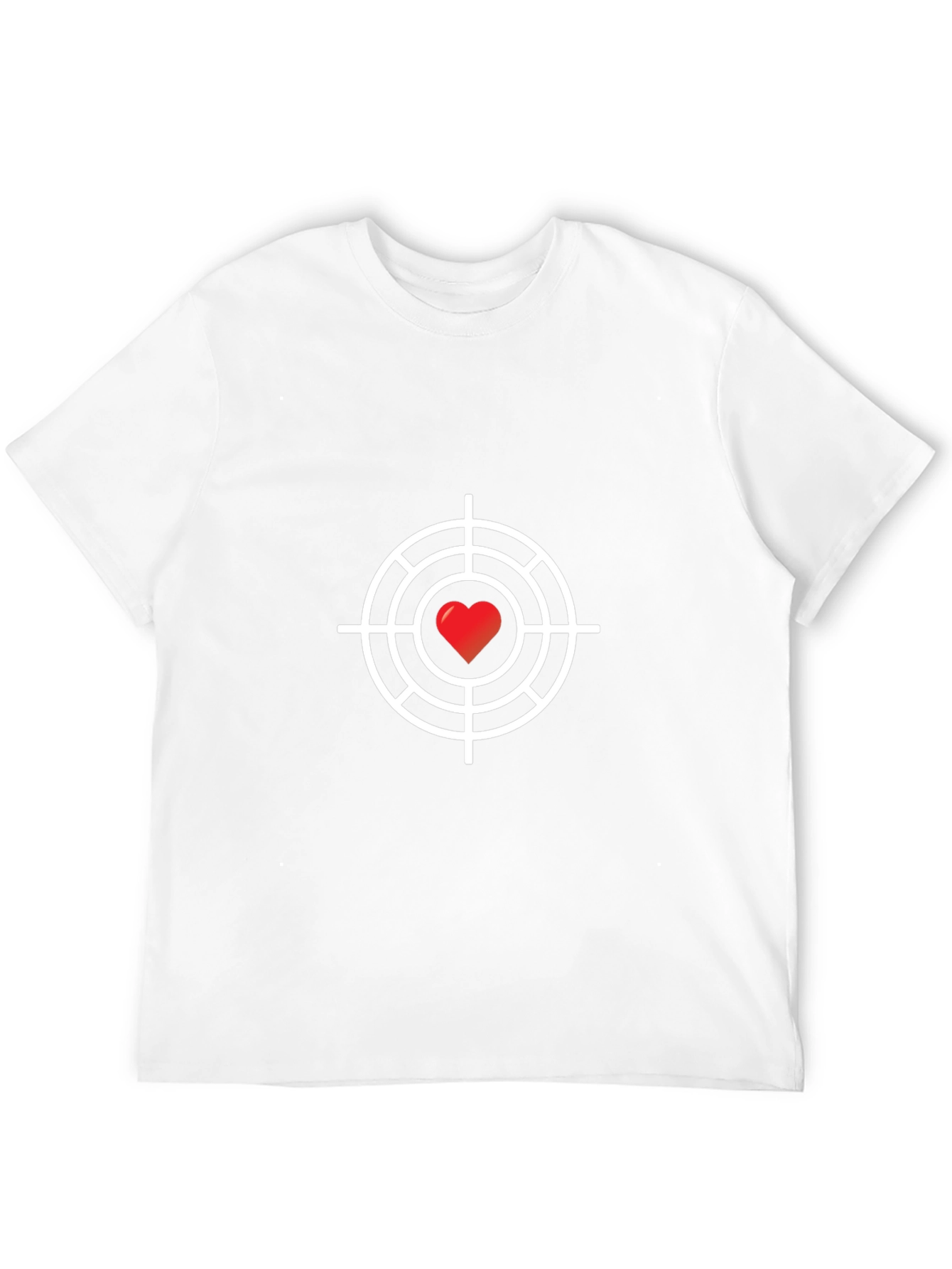Heart Target Graphic Tee - Stylish & Trendy