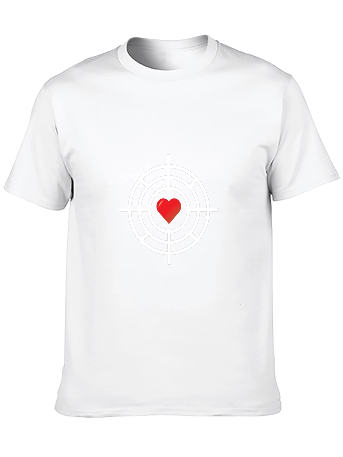 Heart Target Graphic Tee - Stylish & Trendy