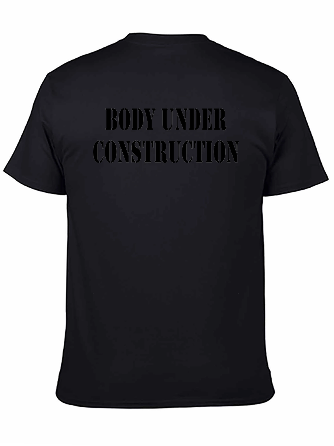 Body Under Construction Mens Black T-Shirt