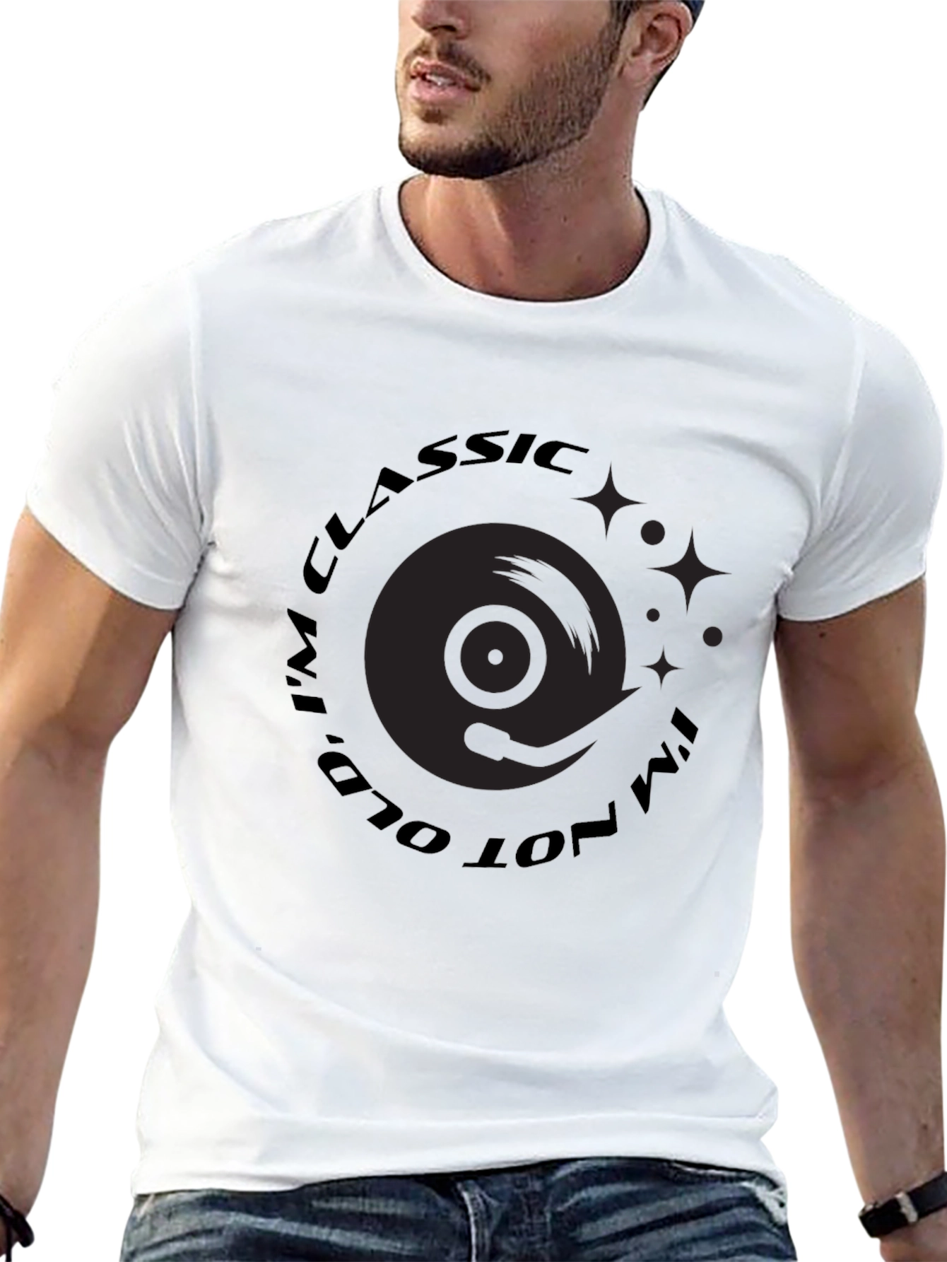 Classic Vinyl Record T-Shirt - Im Classic Not Old