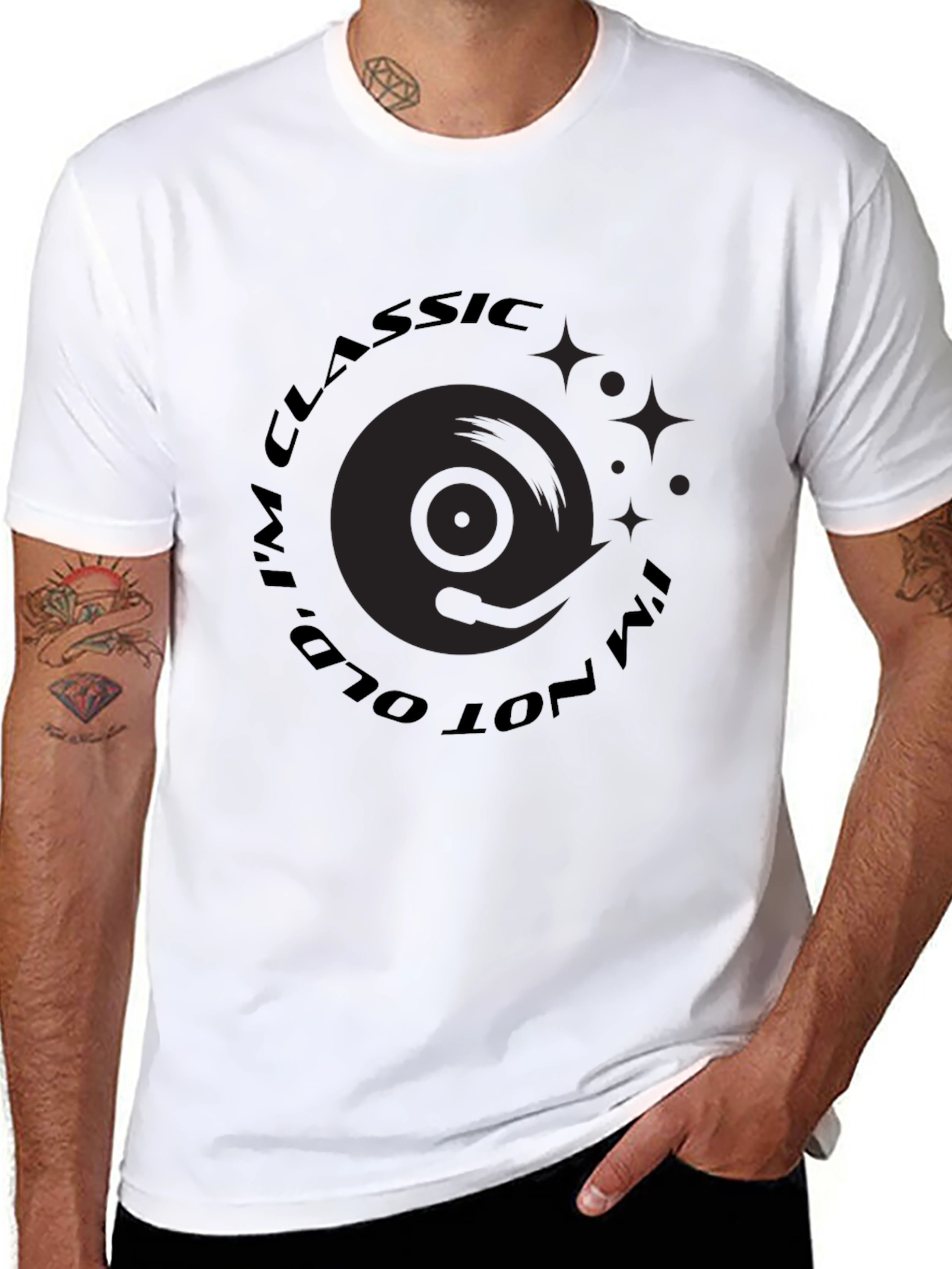 Classic Vinyl Record T-Shirt - Im Classic Not Old