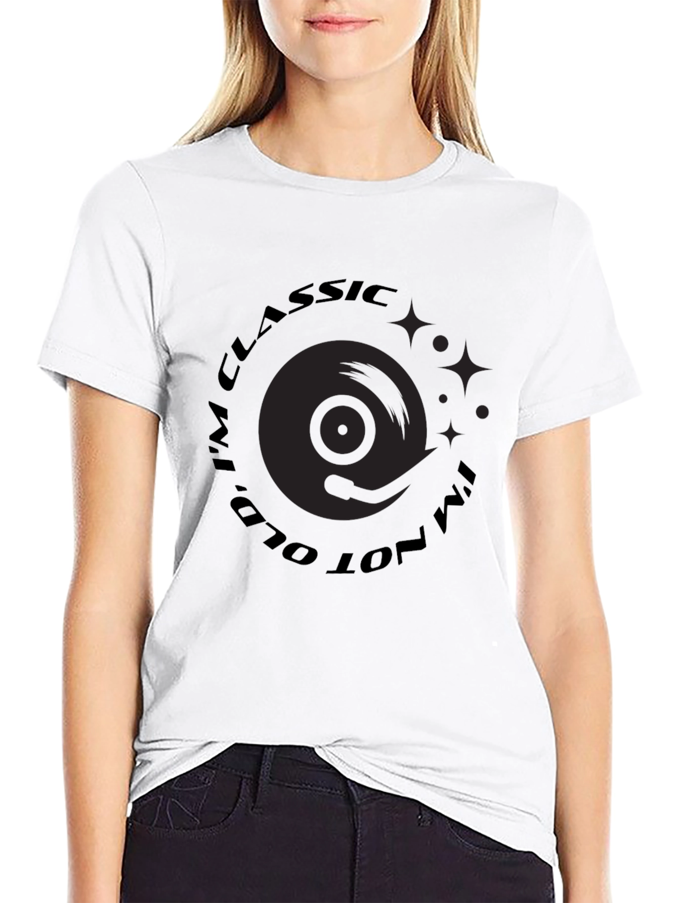 Classic Vinyl Record T-Shirt - Im Classic Not Old