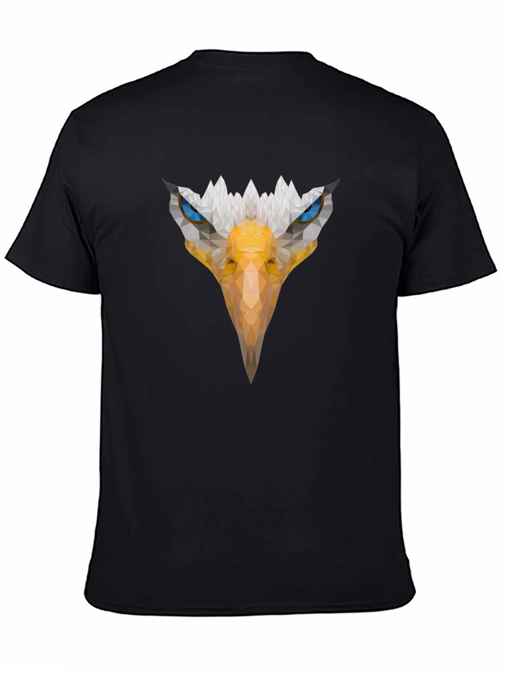Eagle Graphic Print Mens Black T-Shirt