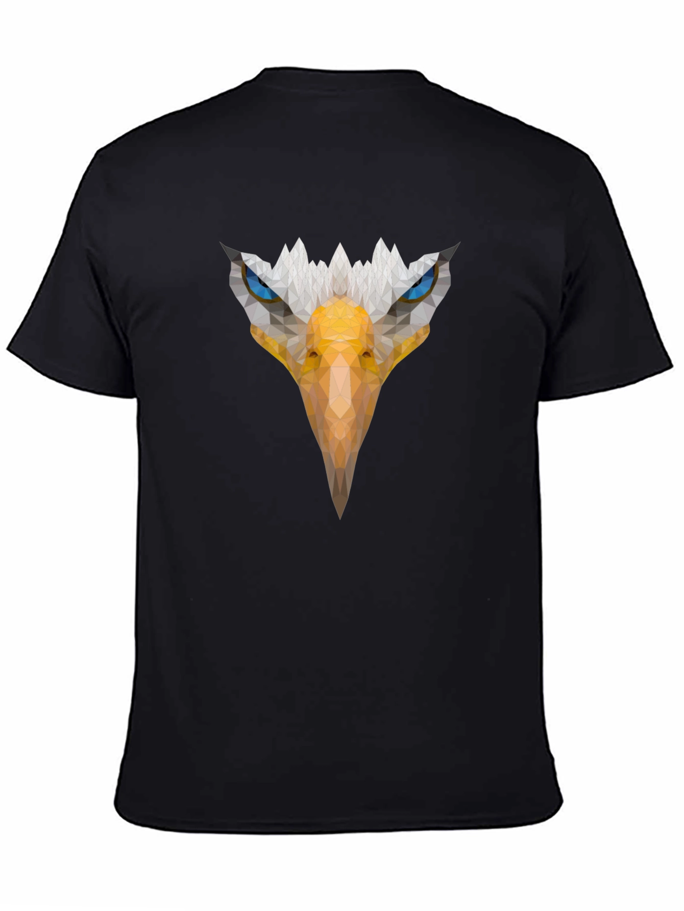 Eagle Graphic Print Mens Black T-Shirt