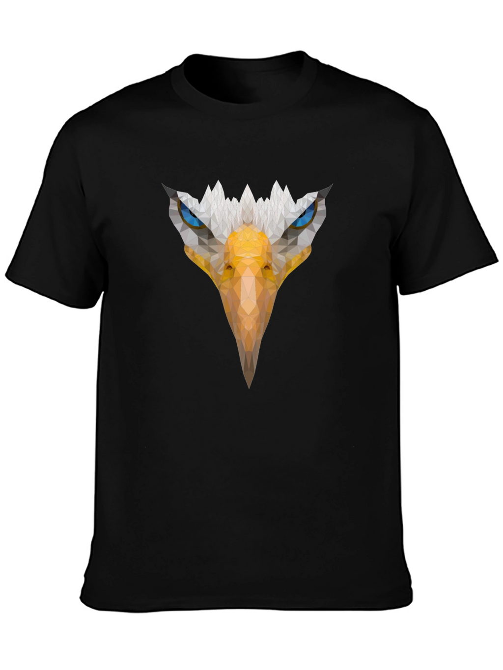 Eagle Graphic Print Mens Black T-Shirt