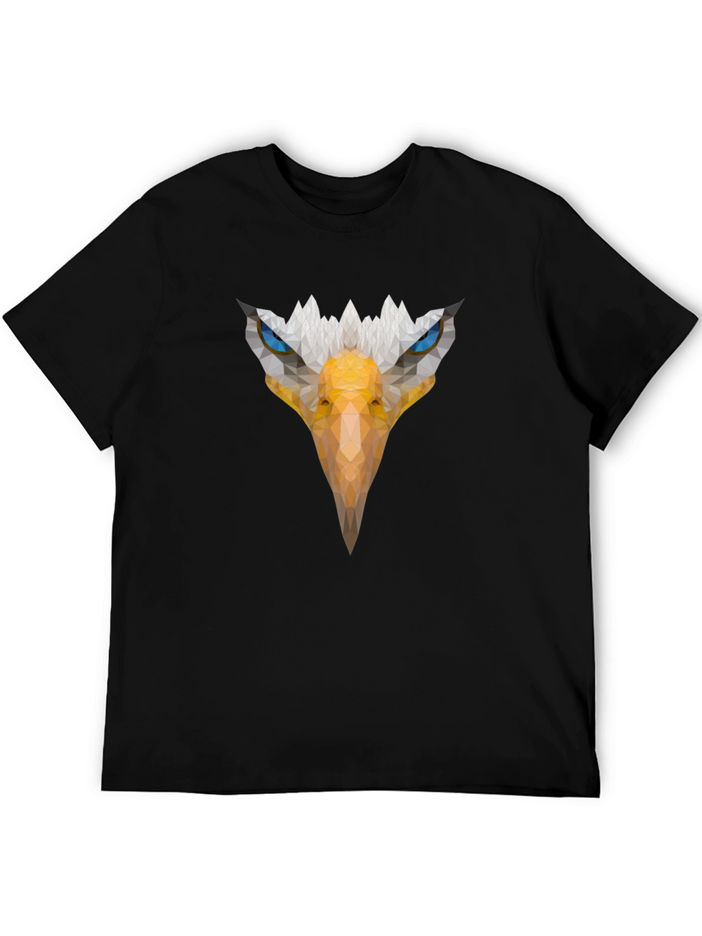 Eagle Graphic Print Mens Black T-Shirt