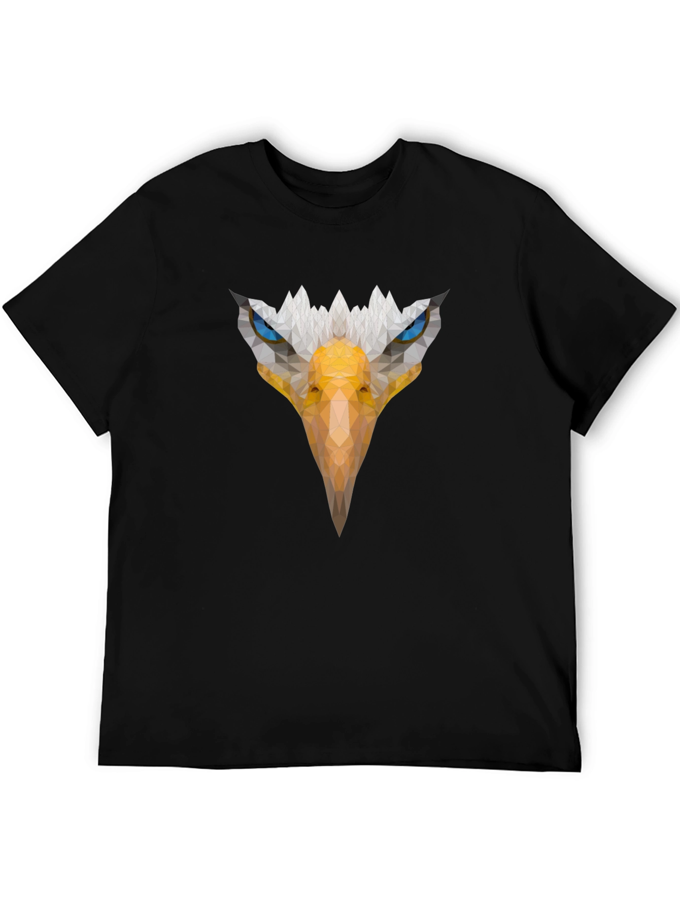 Eagle Graphic Print Mens Black T-Shirt