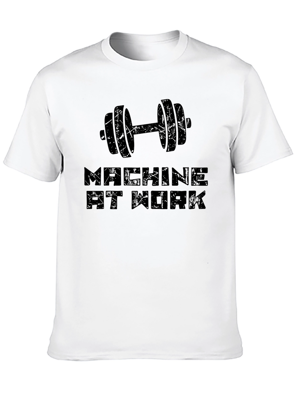Machine At Work Black Graphic Tee