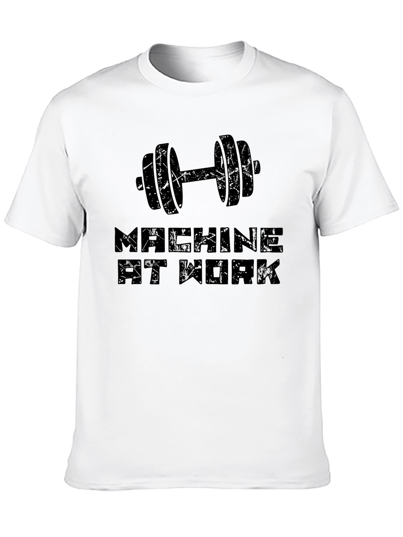 Machine At Work Black Graphic Tee