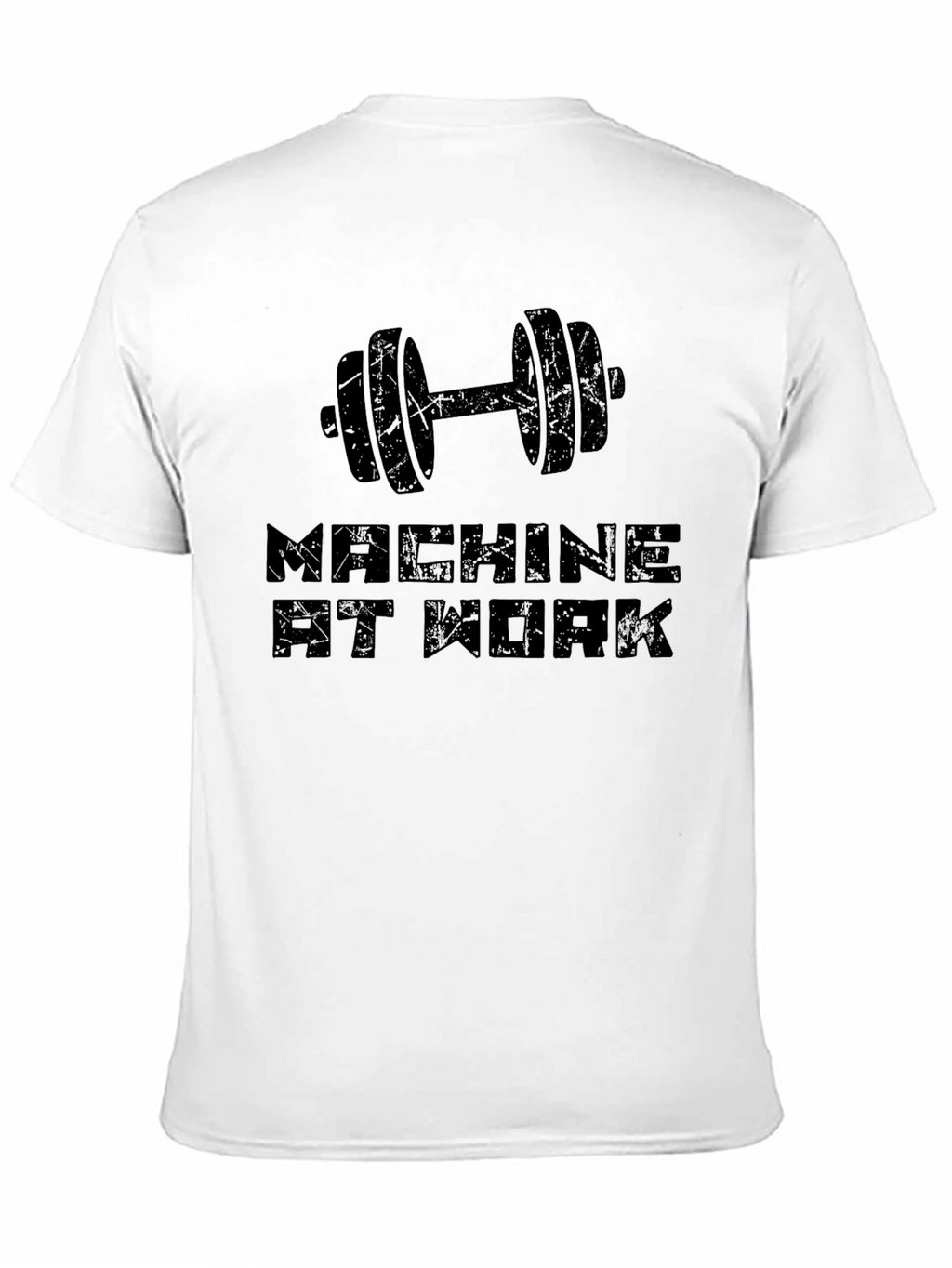 Machine At Work Black Graphic Tee