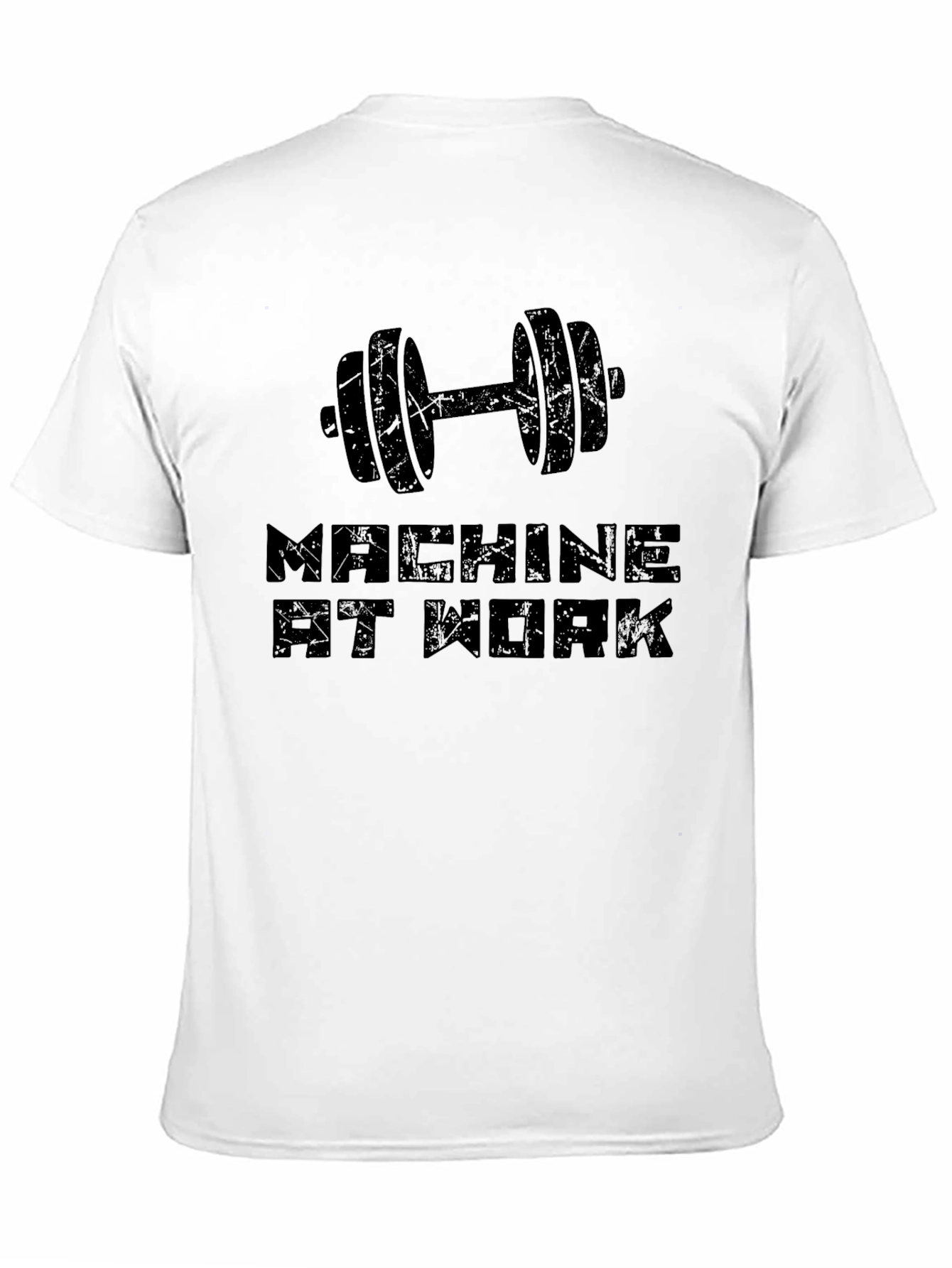 Machine At Work Black Graphic Tee