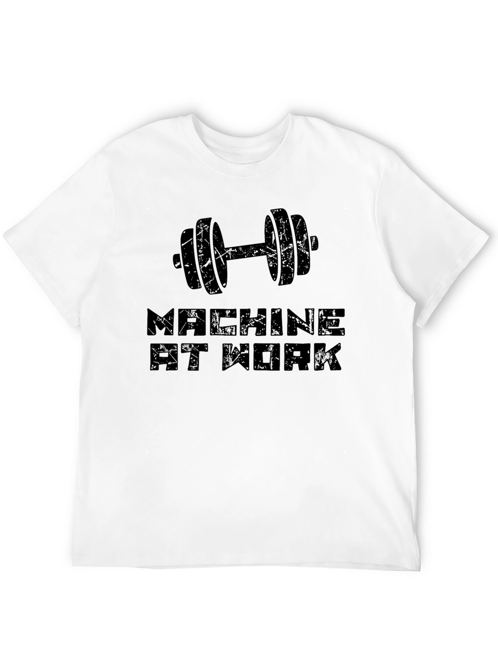 Machine At Work Black Graphic Tee