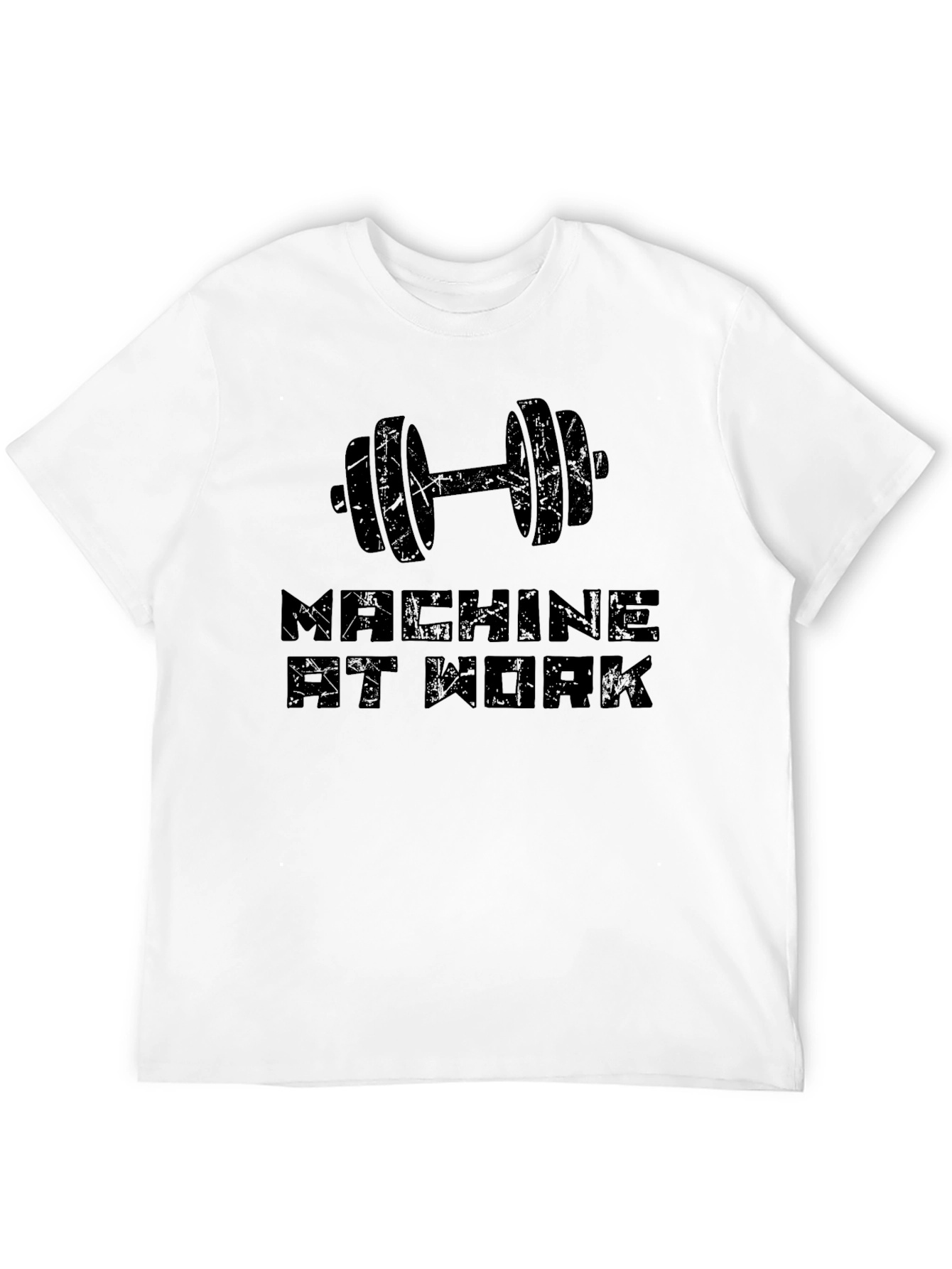 Machine At Work Black Graphic Tee