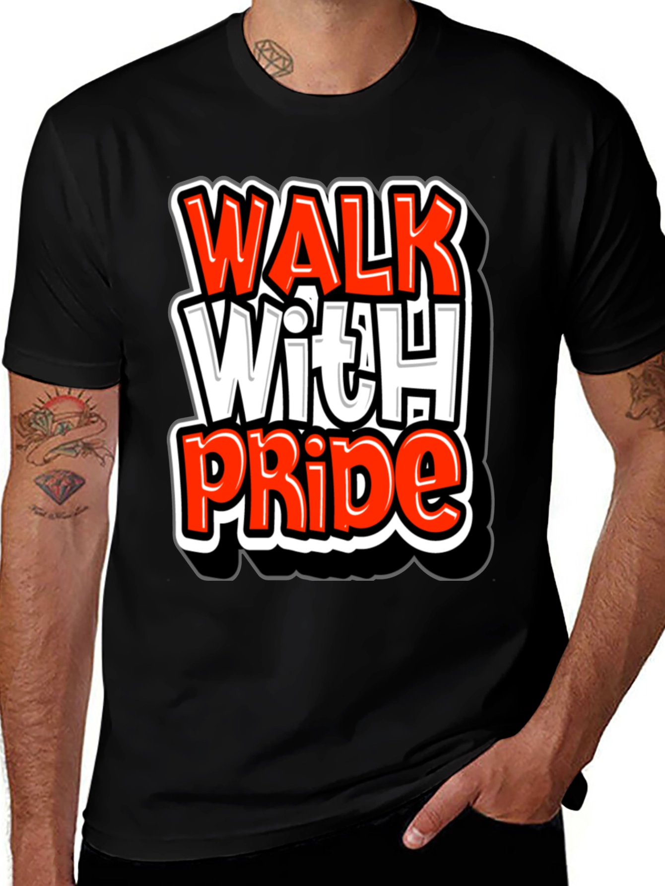 Walk With Pride Graphic T-Shirt - Bold Statement Tee