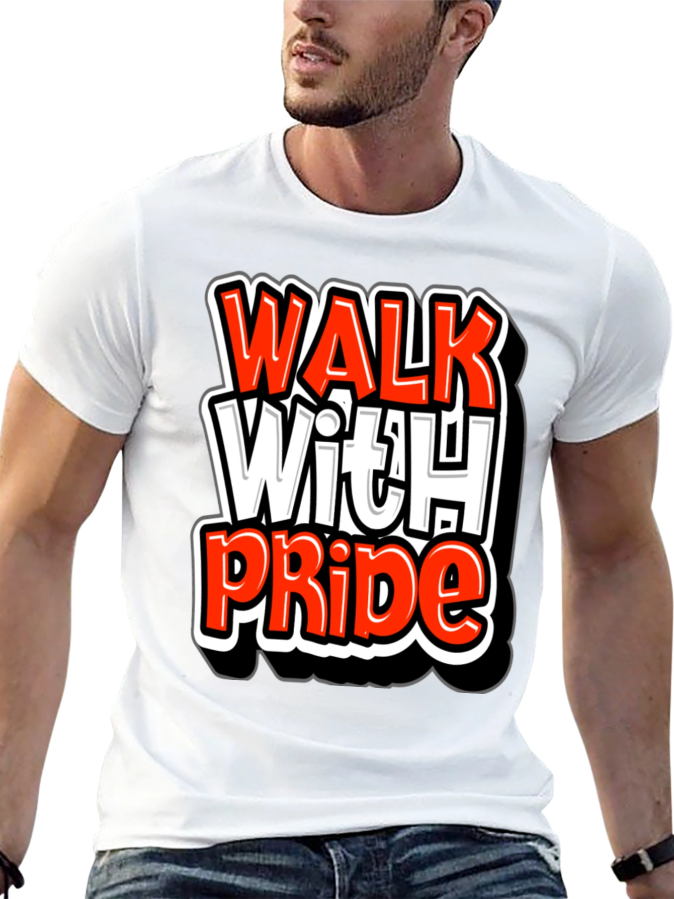 Walk With Pride Graphic T-Shirt - Bold Statement Tee
