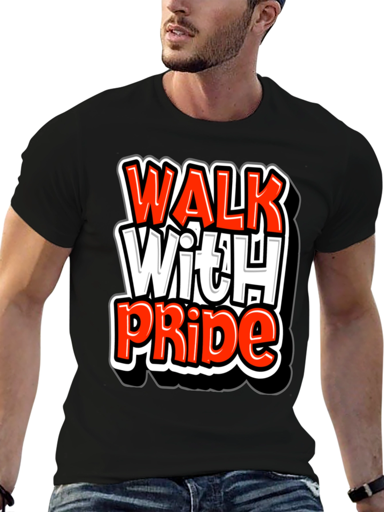 Walk With Pride Graphic T-Shirt - Bold Statement Tee