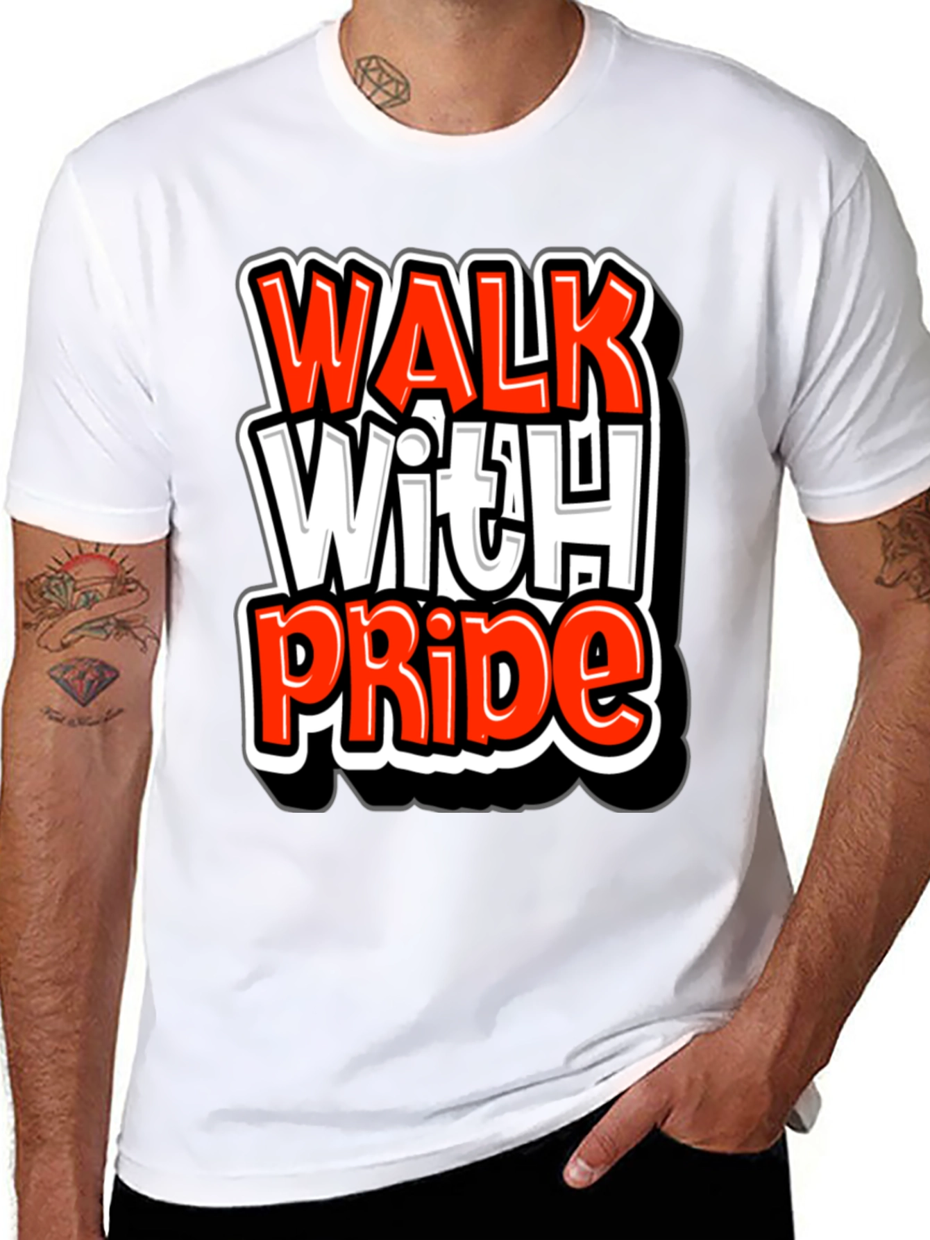 Walk With Pride Graphic T-Shirt - Bold Statement Tee