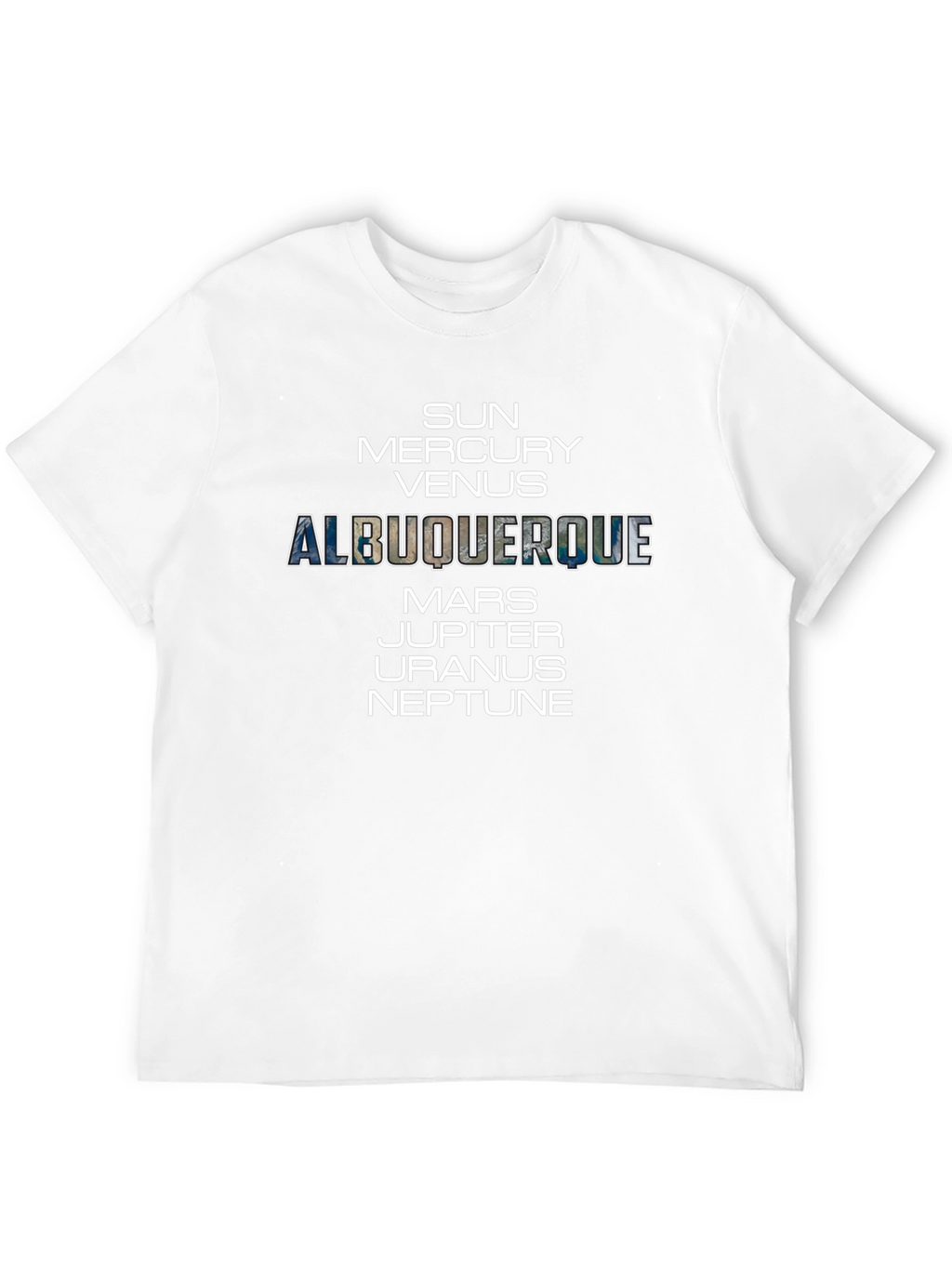 Albuquerque Planets Black Graphic Tee