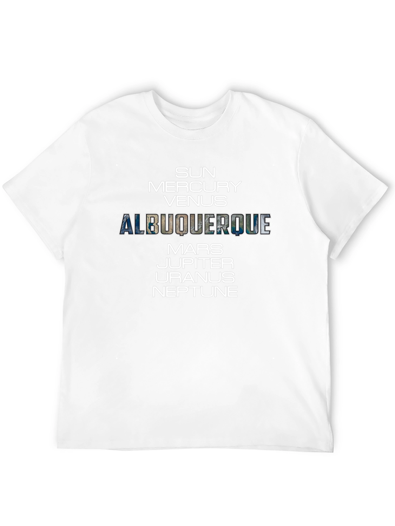 Albuquerque Planets Black Graphic Tee