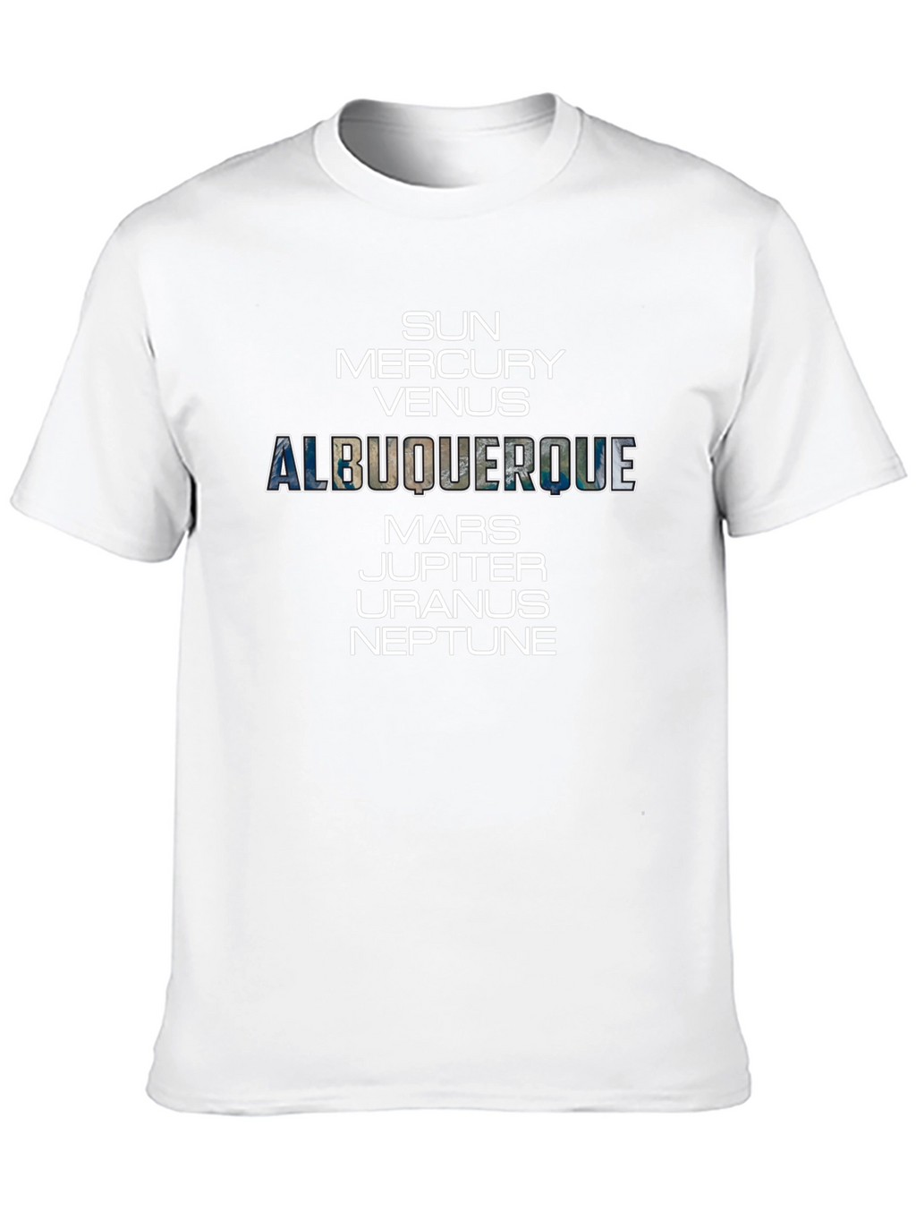 Albuquerque Planets Black Graphic Tee