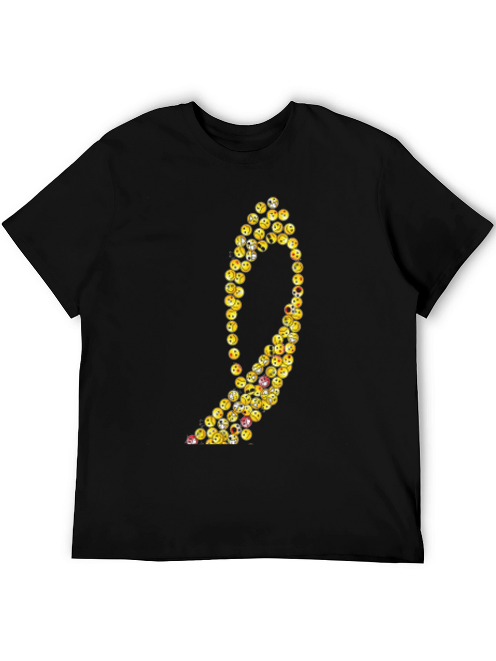 Emoji Number Nine Graphic Tee - Black