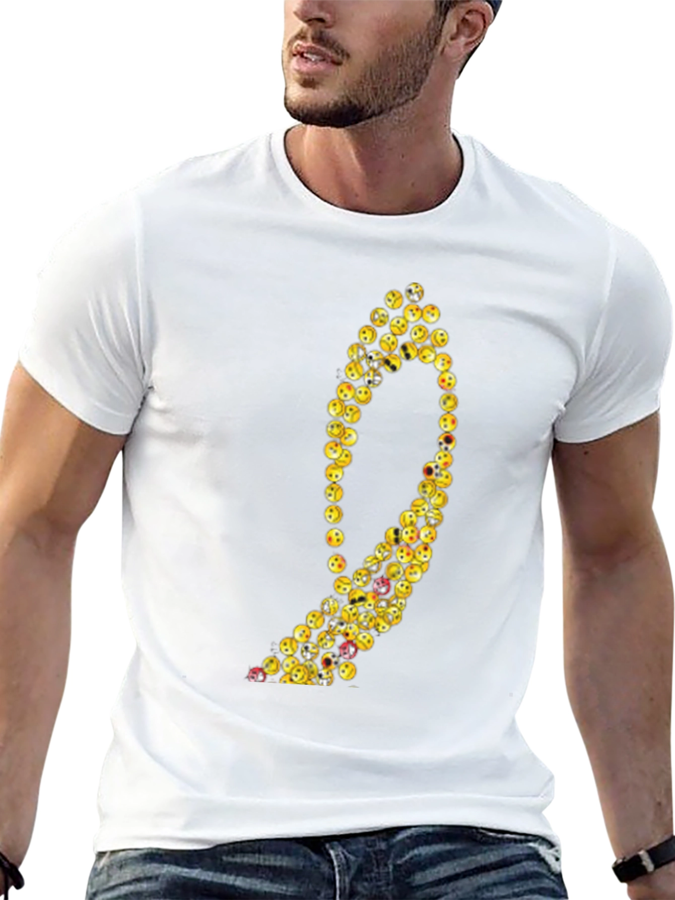 Emoji Number Nine Graphic Tee - Black