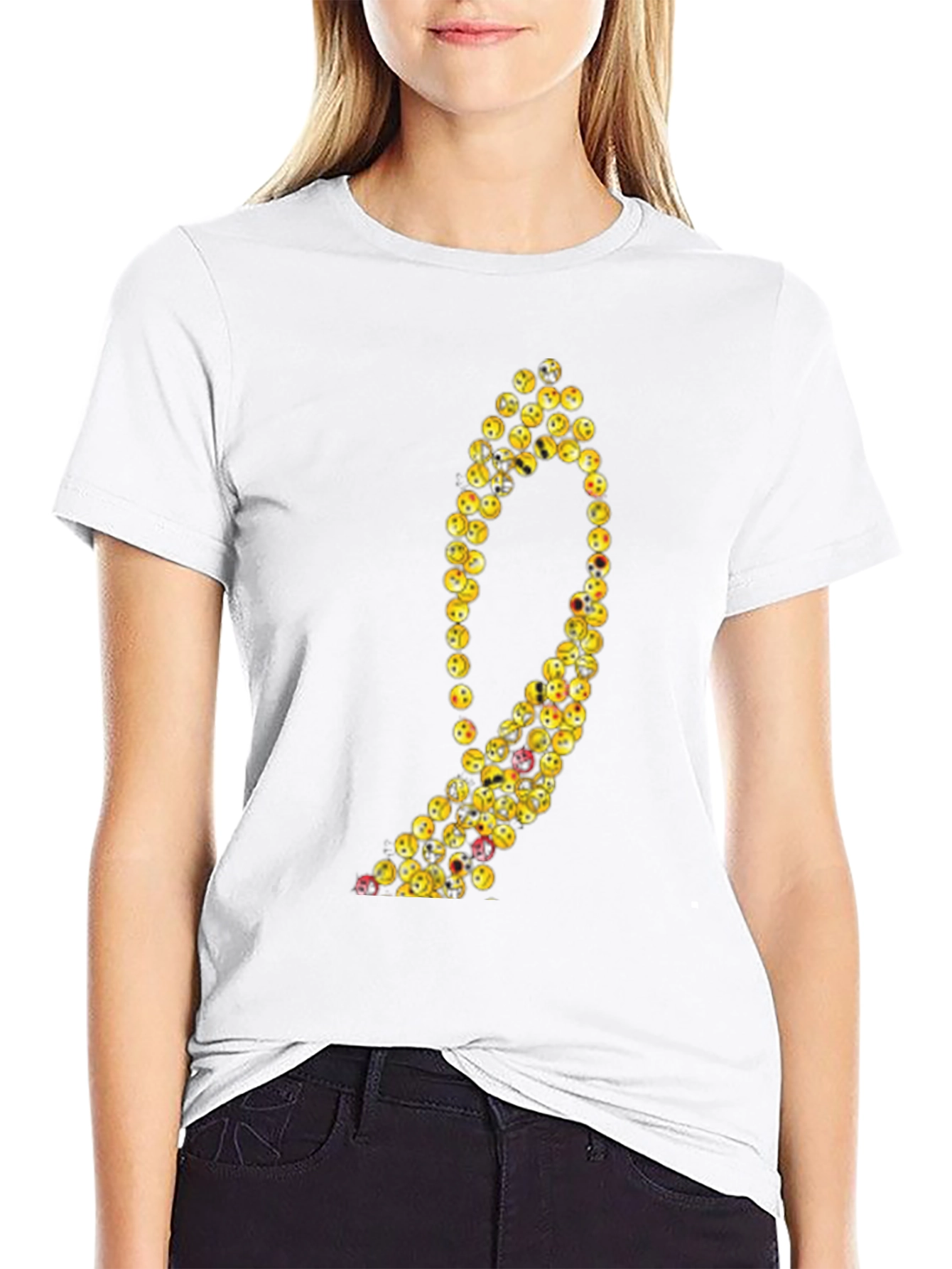 Emoji Number Nine Graphic Tee - Black