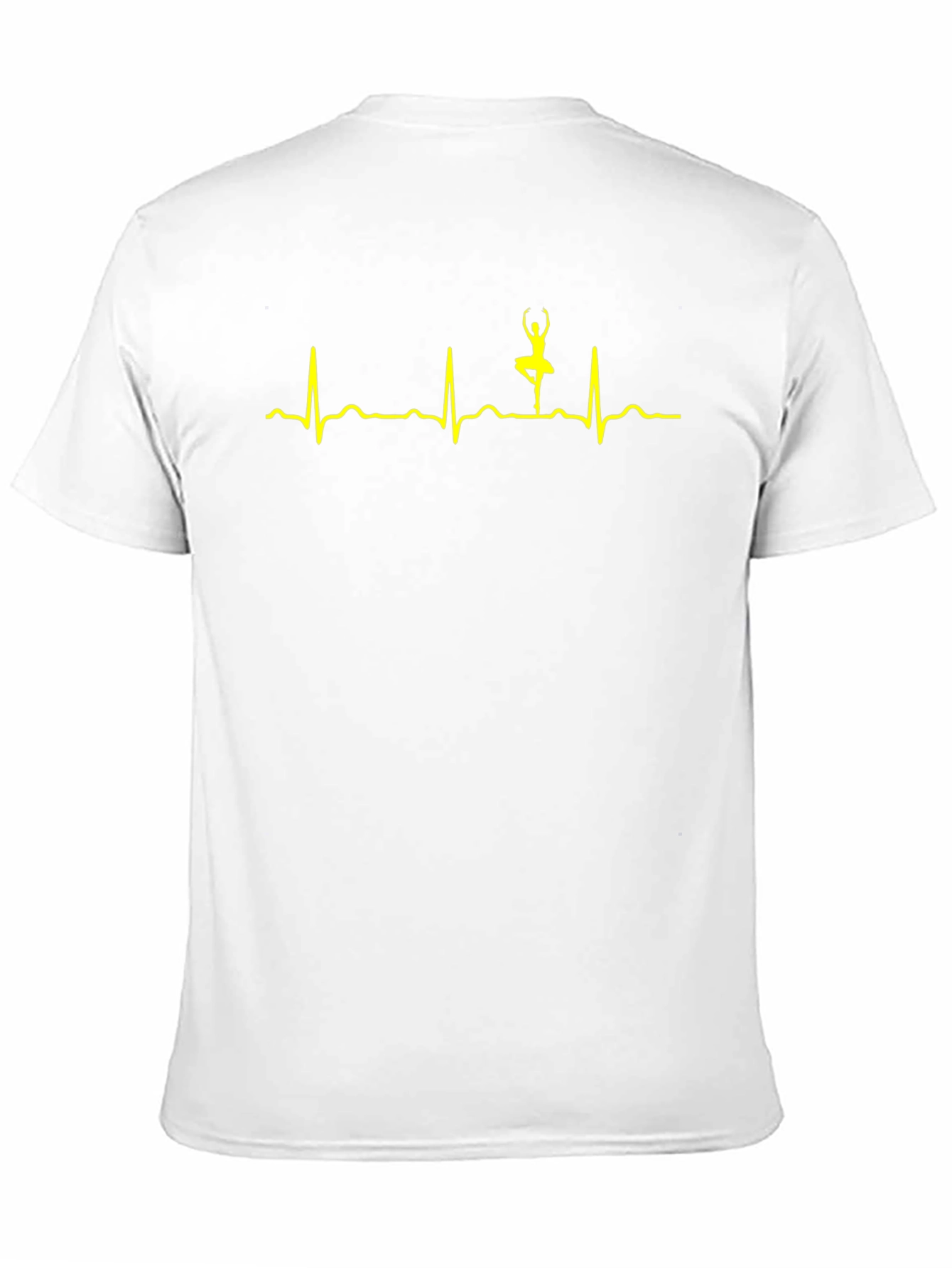 Ballerina Heartbeat Graphic Tee - Black Cotton Shirt