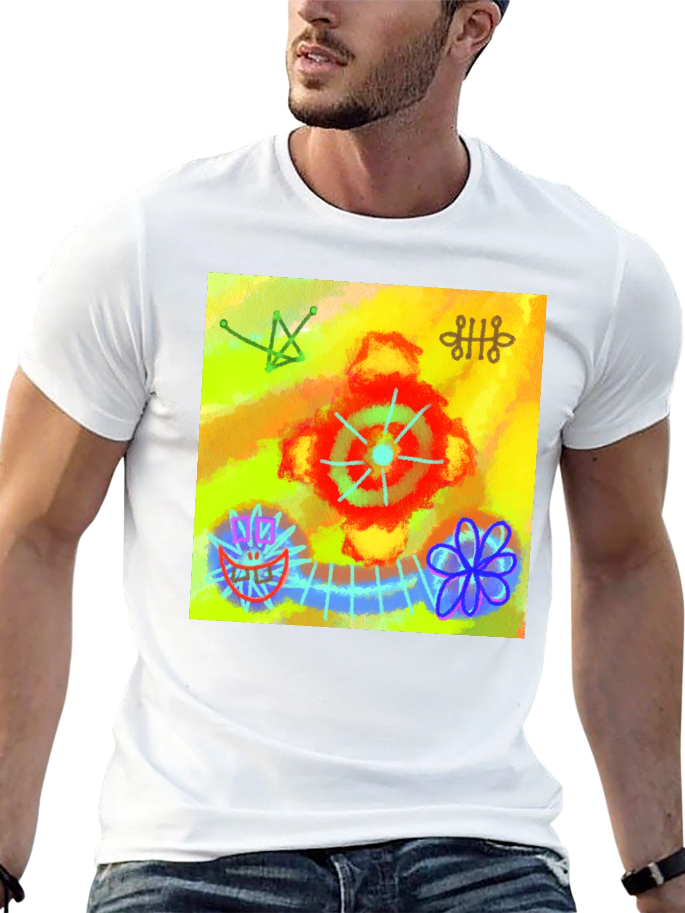 Abstract Art Graphic Tee - Unique Design