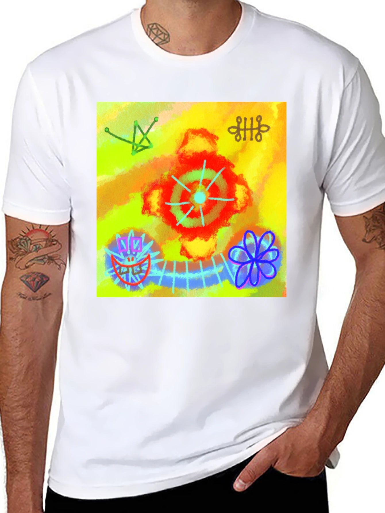 Abstract Art Graphic Tee - Unique Design