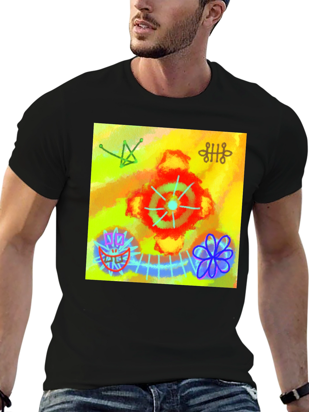 Abstract Art Graphic Tee - Unique Design